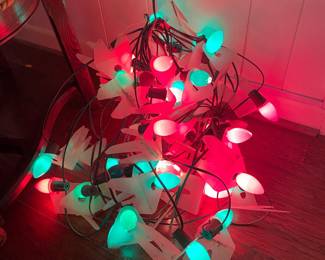 Christmas Lights all working with house clips and replacement bulbs