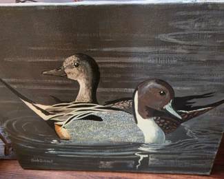 Handpainted, signed Art
