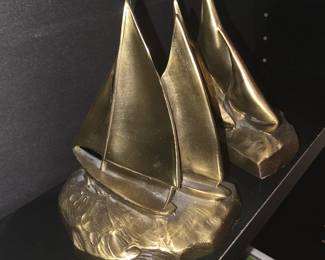 Brass bookends 
