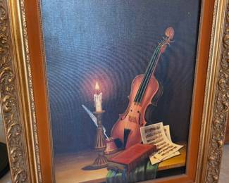 Hand painted, signed art