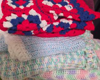 Vintage Handmade Baby Blankets 