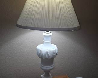 Alabaster table lamp. Set of 2 available. Beautiful!! 