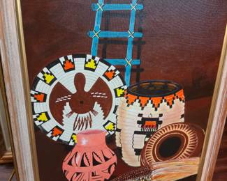 Handpainted, signed Art