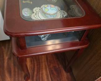 Queen Anne display case side table