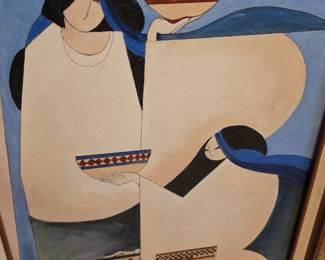Handpainted, signed Art