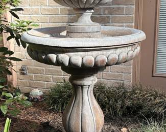 Fabulous cast stone water fountain.