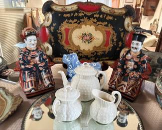 LOTS of beautiful china, tableware, and Asian décor and ceramics.