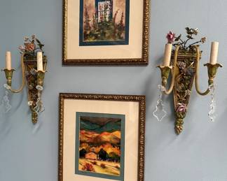 Beautiful décor throughout the house including lots of framed original art and vintage prints.