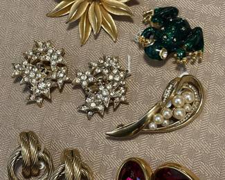 Gorgeous collection of vintage sterling silver and costume jewelry.