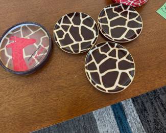 Safari Giraffe Coaster Set - 3 pieces - Jonathan Adler