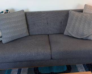 mid-century modern 2-seater sofa 