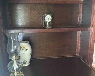 Vintage oil lamp and collectibles 