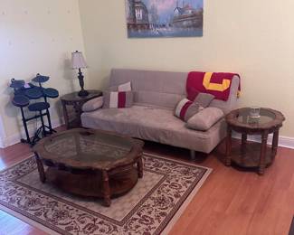 Couch and living room tables