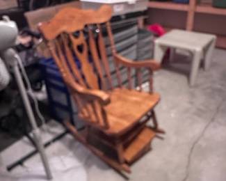 Wooden rocking chair