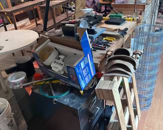 Chicken wire and miscellaneous tools 