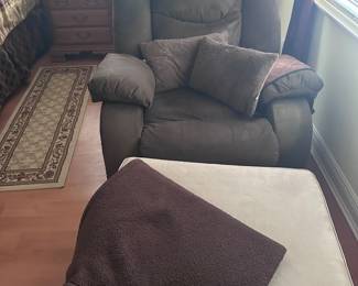 Recliner and ottoman