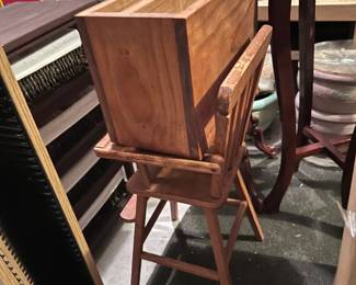 Wooden highchair