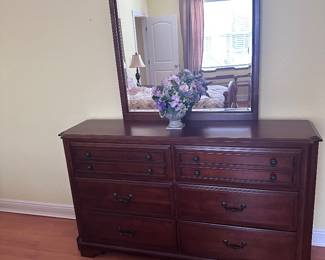 Dresser and mirror