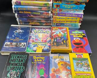 Cartoon & Kids VHS Tapes