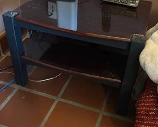 Two-Tier Wood End Table