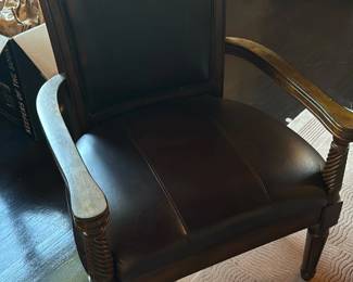 Leather Upholstered Armchair