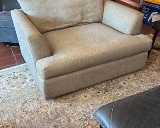 Oversized gray Two-Seat Sofa chair