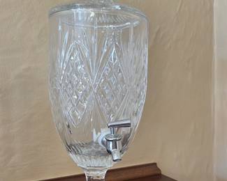 Cut Glass Beverage Dispenser