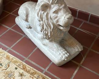 Concrete Lion Garden Sculpture