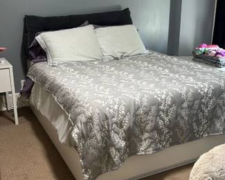 Platform Storage Bed White