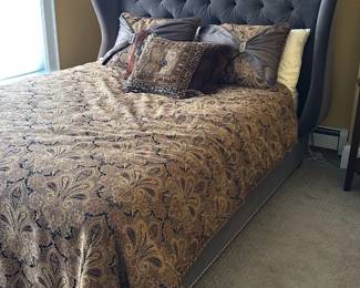 Arhaus Tufted Queen Upholstered Bed