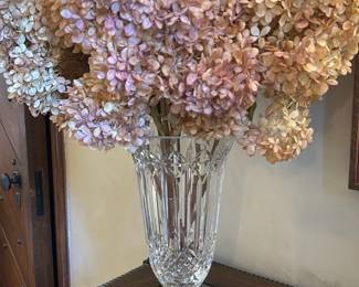 Cut Crystal Pedestal Vase