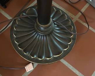 Bronze Finish Torchiere Floor Lamp
