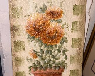 Original Barbie White Design Hand Painted Flowers By Christy Bowen!