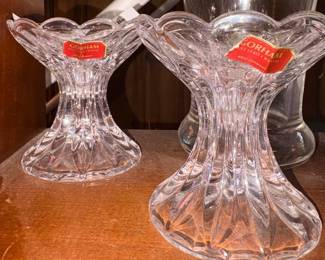 Vtg Gorham Crystal Candle Stick Holders!