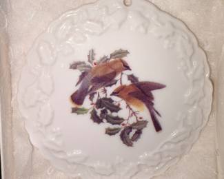 John Ruthven Signed & Numbered Ornament Birds Cedar Wax Wing!