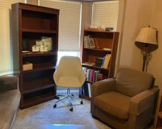 Large bookshelf 12x30x71/small bookshelf 25x58x12 