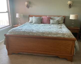 Classic King-Size Wooden Bed Frame