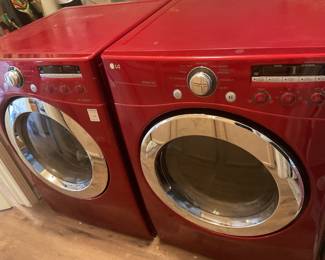 Matching Red LG Washer & dryer