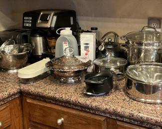 Small Kitchen appliances and pots