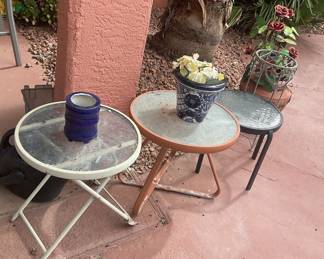 Small outdoor side tables