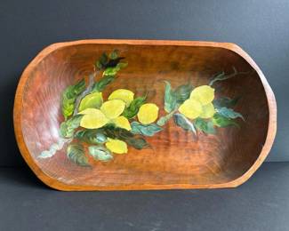 004 handpaintedwoodenbowlwithlemonsmot