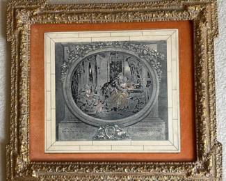 003 framedlafeliciteengravinginornateg
