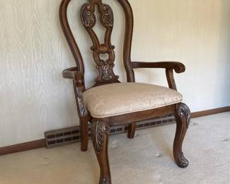 167 carvedupholsteredarmchairinrococost