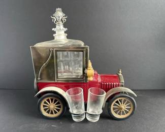 042 vintagemodeltautomobiledecanterset
