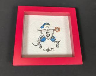 Donna Klotzle Mixed Media Baseball Art