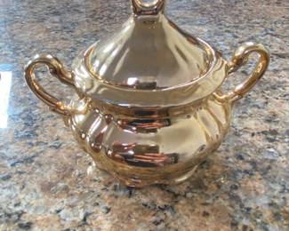 Sterling China Japan Gold Lustre Tea Set