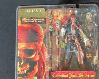NECA Pirates of the Caribbean Dead Mans Chest Series Cannibal Jack Sparrow Action Figure