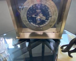 Seiko World Time Mantel Clock Ref. QQZA with Airplane Second Hand