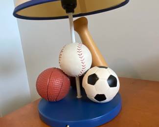 Vintage MultiSport Childrens Table Lamp fourth image