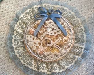 Vintage Floral Potpourri Sachet Wall Hanging